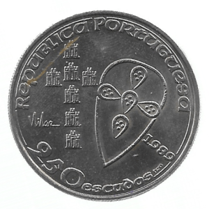 MOEDA DE PORTUGAL 250 ESCUDOS 1989 KM 650