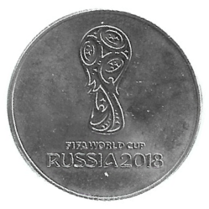 MOEDA DA RÚSSIA 25 RUBLOS 2018