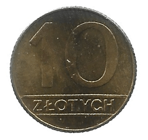POLÔNIA 10 ZLOTYCH 1990