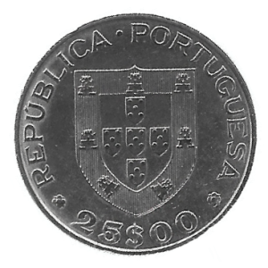 MOEDA DE PORTUGAL 25 ESCUDOS 1986 KM 635