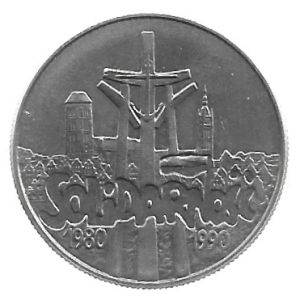 MOEDA DA POLÔNIA 10.000 ZLOTYCH 1990 KM 195