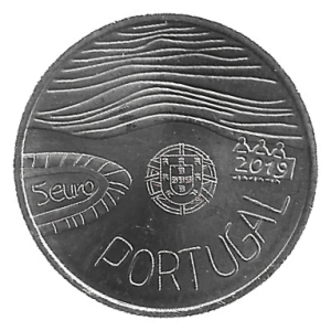 MOEDA DE PORTUGAL 5 EUROS 2019 KM 244