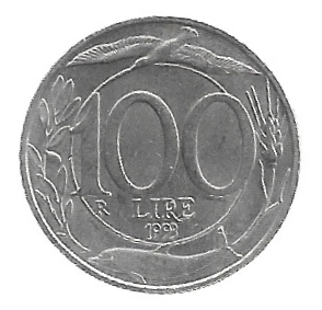 MOEDA DA ITÁLIA  100 LIRAS 1993 KM 159