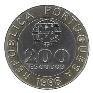 MOEDA DE PORTUGAL 200 ESCUDOS 1998 KM 655