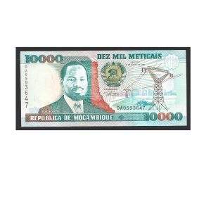 CÉDULA DE MOÇAMBIQUE 10.000 METICAIS 1991 P 137 FE