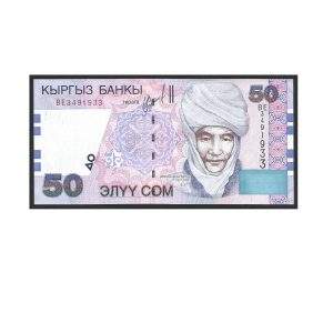 CÉDULA DO QUIRGUISTÃO 50 SOM 2002 P 20 FE