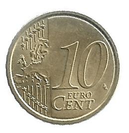 MOEDA DA ITÁLIA 10 CENTAVOS 2012 KM 247