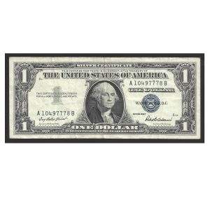 CÉDULA DOS EUA 1 DÓLAR 1957 MBC