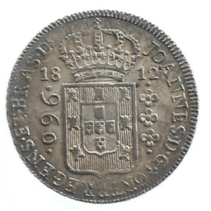 MOEDA DO BRASIL 960 RÉIS 1812 B P 397 SOBERBA