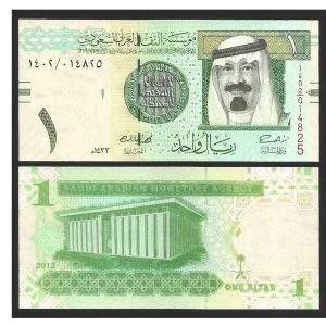 CÉDULA DA ARÁBIA SAUDITA 1 RYAL 2016 P 31 D FE