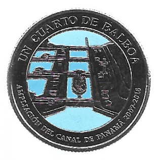 MOEDA DO PANAMÁ 1/4 DE BALBOA 2016 KM 157