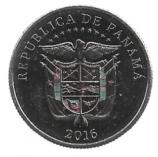 MOEDA DO PANAMÁ 1/4 DE BALBOA 2016 KM 157 - Imagem 2