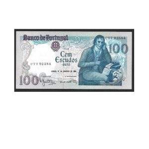 CÉDULA DE PORTUGAL 100 ESCUDOS FE