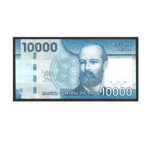 CÉDULA DO CHILE 10000 PESOS SOBERBA