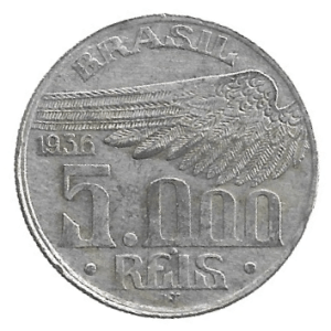 MOEDA DO BRASIL 5000 RÉIS 1936 P 721 SOBERBA