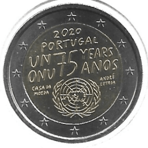MOEDA DE PORTUGAL 2 EUROS 2020 KM 910