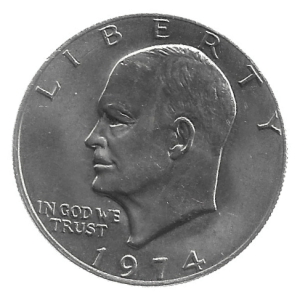 MOEDA DOS EUA 1 DÓLAR 1974  KM 203