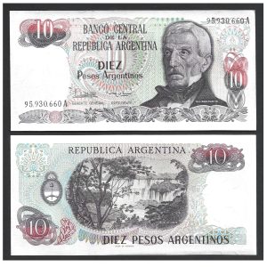 CÉDULA DA ARGENTINA 10 PESOS FE