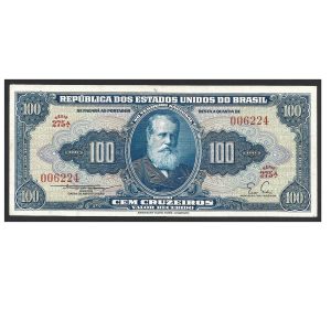 CÉDULA DE 100 CRUZEIROS C 030 SOB/FE