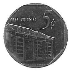 MOEDA DE CUBA 5 CENTAVOS 1994 KM 575.1