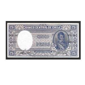 CÉDULA DO CHILE 5 PESOS FE