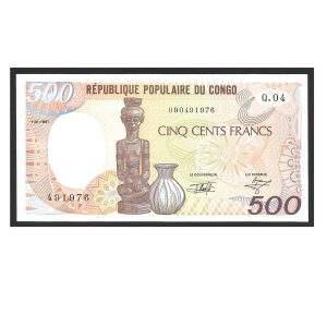 CÉDULA DO CONGO 500 FRANCOS 1985 P 8 FE