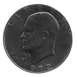 MOEDA DOS EUA 1 DÓLAR 1972 D KM 203