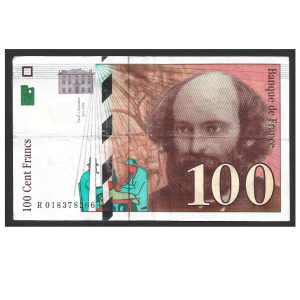 CÉDULA DA FRANÇA 100 FRANCOS 1997 MBC