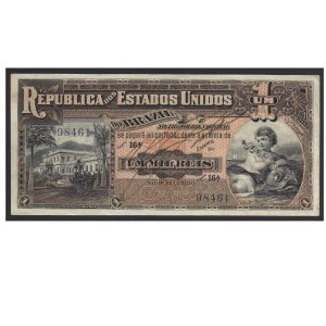 CÉDULA DE 1 MIL RÉIS 1918 R 076 SOB/FE