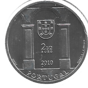 MOEDA DE PORTUGAL 2 1/2 EUROS 2010 KM 798