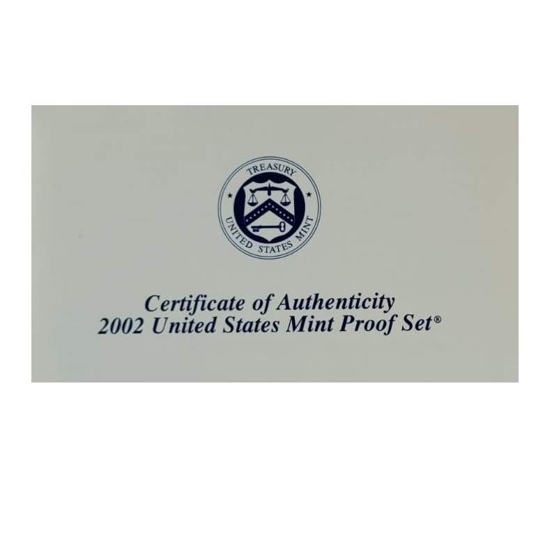 MOEDAS DOS EUA PROOF SET ANO 2002 10 MOEDAS LETRA S - Imagem 5