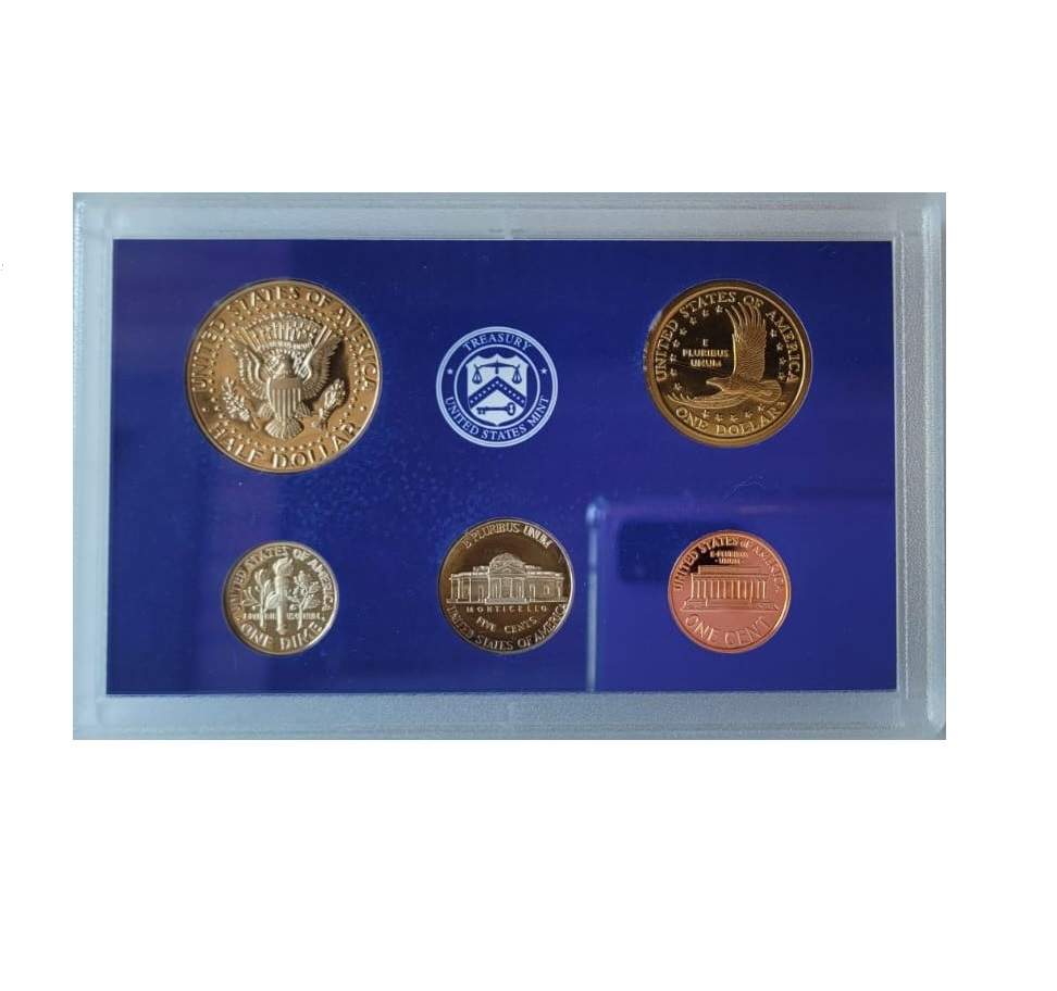 MOEDAS DOS EUA PROOF SET ANO 2002 10 MOEDAS LETRA S - Imagem 4