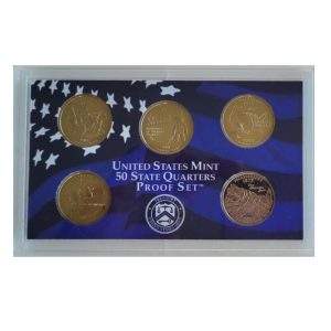 MOEDAS DOS EUA PROOF SET ANO 2002  10 MOEDAS LETRA S