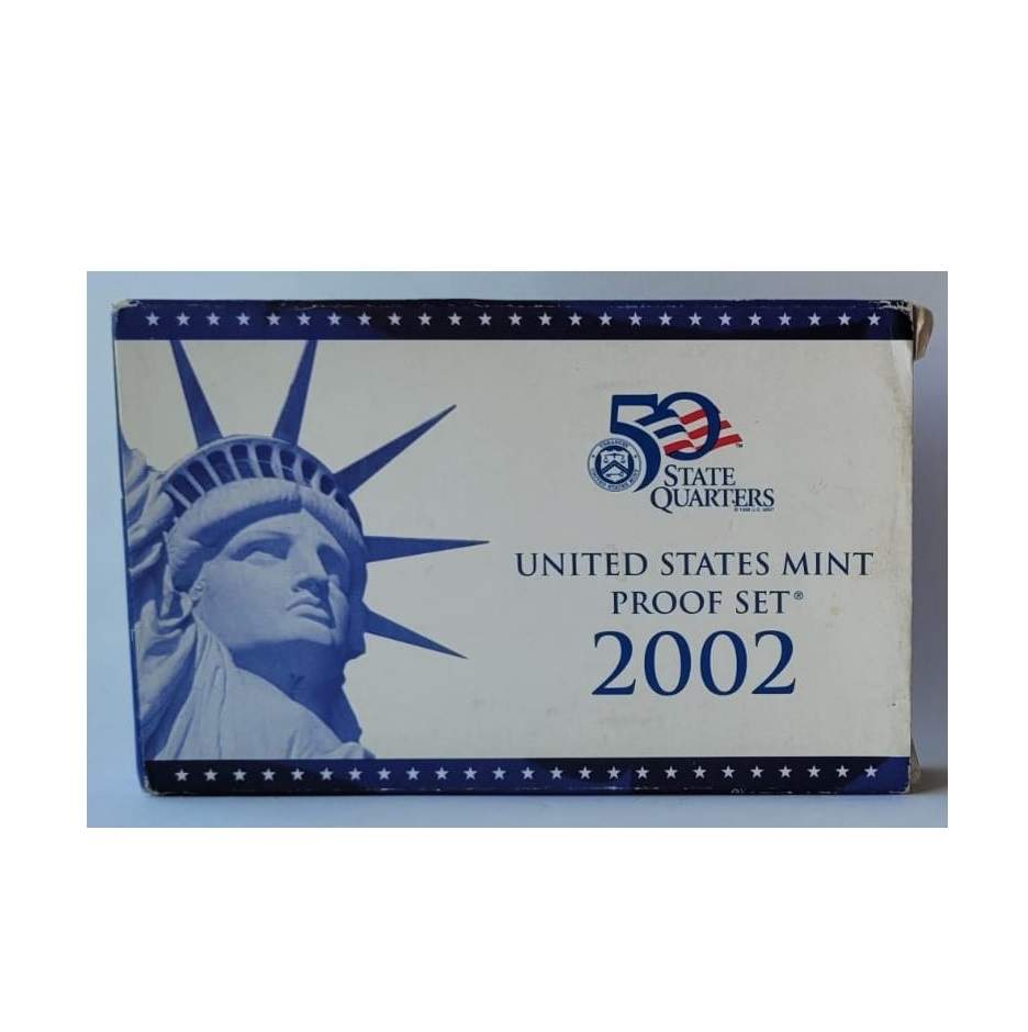 MOEDAS DOS EUA PROOF SET ANO 2002 10 MOEDAS LETRA S - Imagem 6