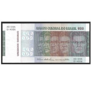 CÉDULA DE 500 CRUZEIROS C 149 SOB/FE