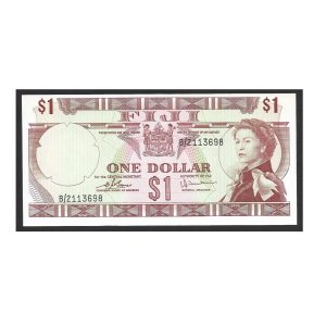 CÉDULA DAS ILHAS FIJI 1 DÓLAR 1974 P 71 FE