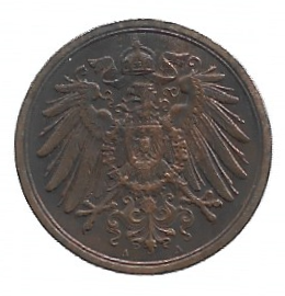 MOEDA DA ALEMANHA 2 PFENNIG 1915 A KM 16 - Imagem 2