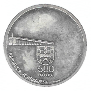 MOEDA DE PORTUGAL 500 ESCUDOS 1999 KM 723 PRATA