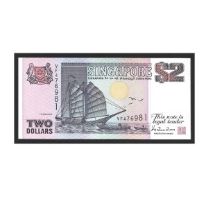 CÉDULA DE SINGAPURA 2 DÓLARES FE
