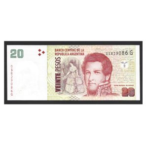 CÉDULA DA ARGENTINA 20 PESOS FE