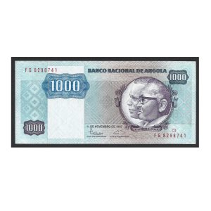 CÉDULA DE ANGOLA 1000 KWANZAS FE
