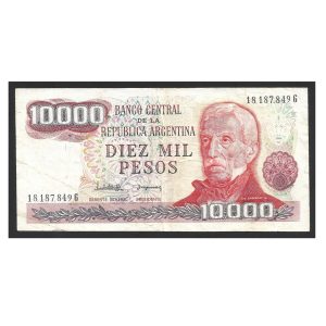 CÉDULA DA ARGENTINA 10000 PESOS MBC