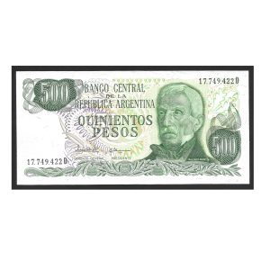 CÉDULA DA ARGENTINA 500 PESOS SOBERBA