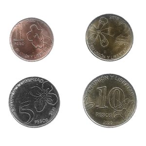 MOEDAS DA ARGENTINA 4 DIFERENTES