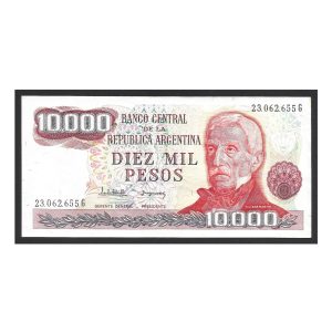 CÉDULA DA ARGENTINA 10000 PESOS SOBERBA