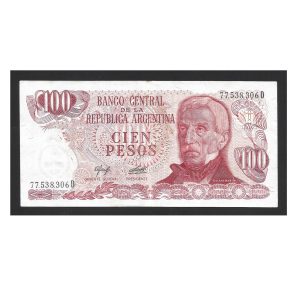 CÉDULA DA ARGENTINA 100 PESOS SOBERBA