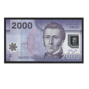CÉDULA DO CHILE 2000 PESOS POLÍMERO MBC