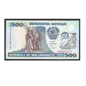 CÉDULA DE MOÇAMBIQUE 500 METICAIS FE