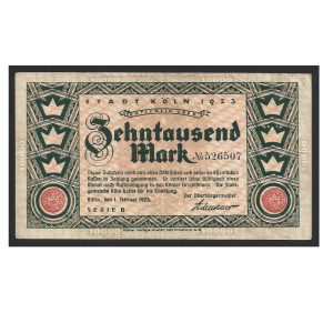 NOTGELD DA ALEMANHA 10000 MARCOS 1923