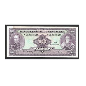 CÉDULA DA VENEZUELA 10 BOLÍVARES SOBERBA